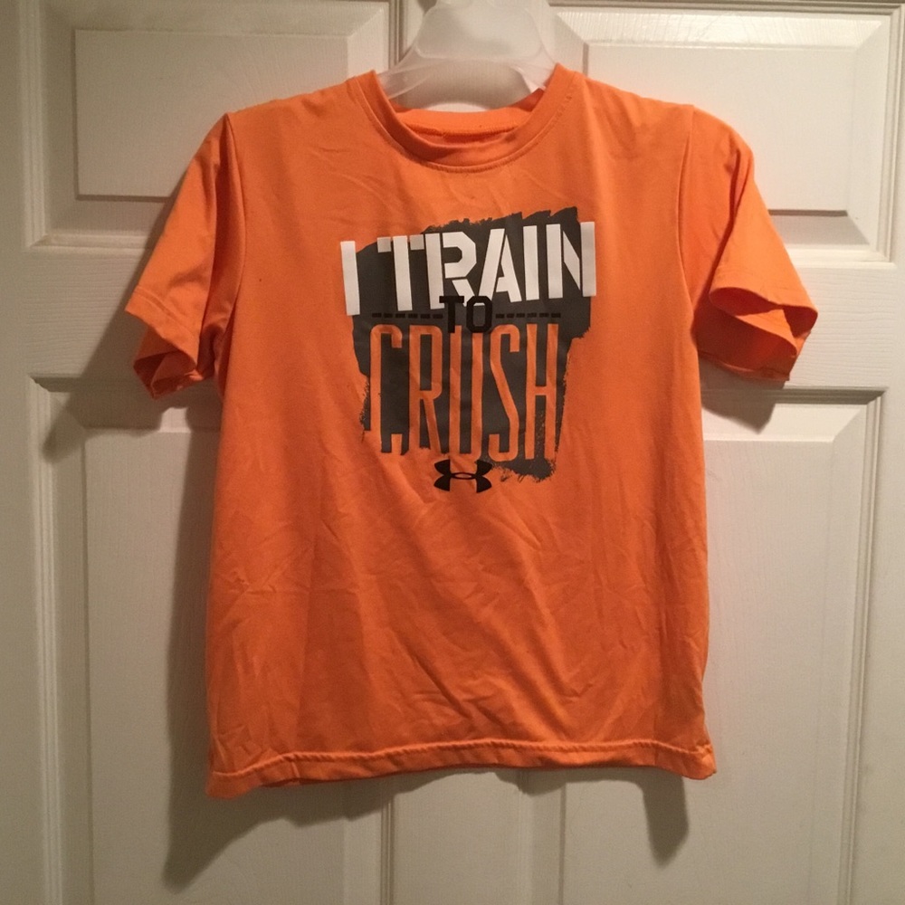 Under Armour Boys “I Train to Crush” T-shirt. YLG